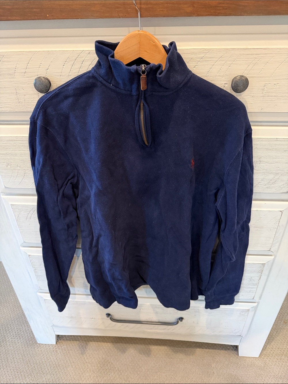 Polo by Ralph Lauren Navy Half-Zip Sweater